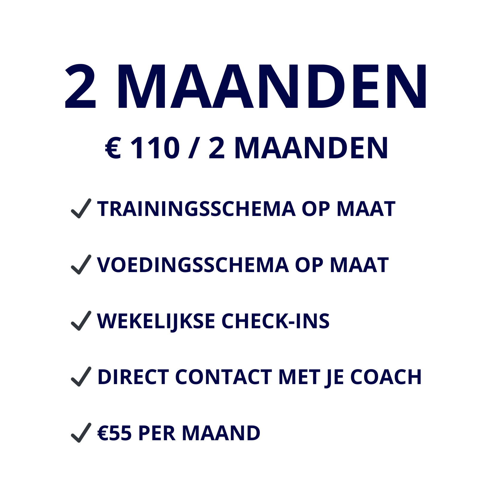 2 MAANDEN ONLINE COACHING